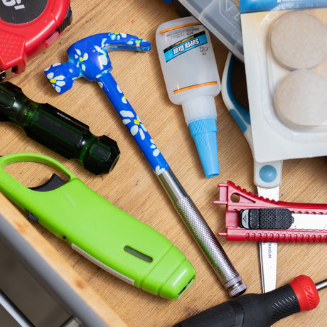 Great Neck HA104003 5 in 1 Blue Floral Hammer and Screwdriver Set Additional Image 9