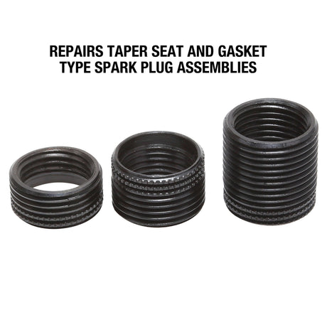 OEMTOOLS 25648 Spark Plug Thread Repair Insert - Metric M14 - 1.25 (6 Piece) Additional Image 3