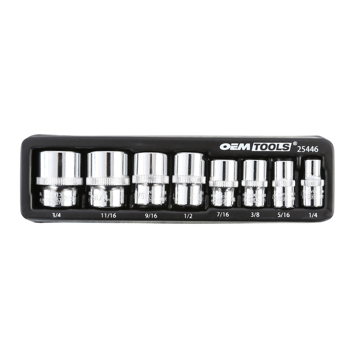 OEMTOOLS 25446 3/8in. Drive Super Grip Socket Set- SAE Additional Image 1
