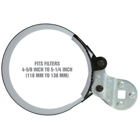 OEMTOOLS 25232 4-5/8in. to 5-1/4in. Heavy Duty Truck Oil Filter Wrench Additional Image 1