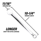 OEMTOOLS 22037 11/16 Inch Combination Wrench (SAE) Additional Image 2