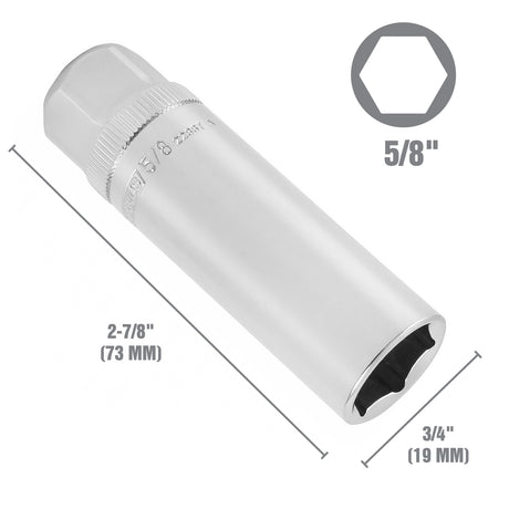 OEMTOOLS 22887 5/8 Inch 3/8in. Drive Magnetic Spark Plug Socket Additional Image 1