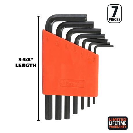 GreatNeck HK7A Hex Key Set (7 Piece SAE) with Holder Additional Image 1