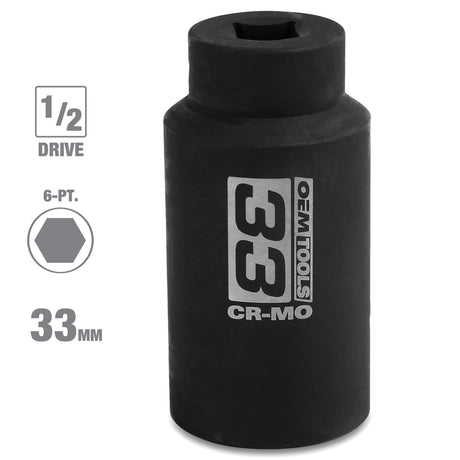 OEMTOOLS 25152 1/2 Inch Drive Axle Nut Socket (33 mm) Additional Image 1