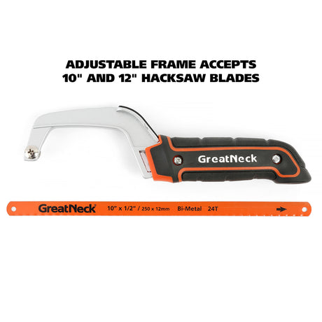 GreatNeck 74009 10-Inch Close-Quarter Hacksaw Additional Image 5