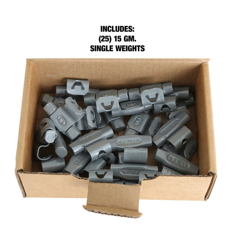 OEMTOOLS 23242 15 gm. FN Style Steel Wheel Weight - 1 Box of 25 Additional Image 4