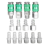 OEMTOOLS 26134 High Flow 14 Piece Coupler & Plug Kit, 1/4in. Body, 1/4in. NPT Main Image