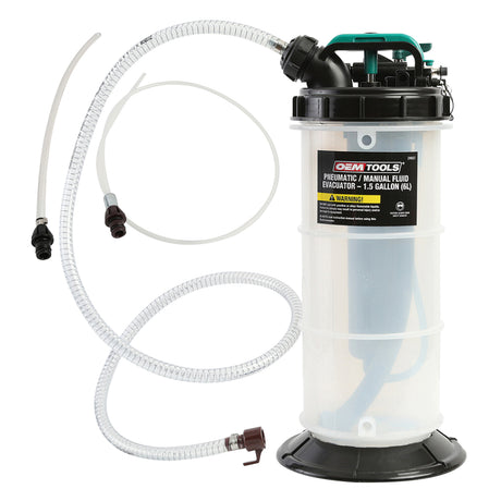 OEMTOOLS 24937 Pneumatic/Manual Fluid Extractor 1.5 Gallon (6L) Main Image
