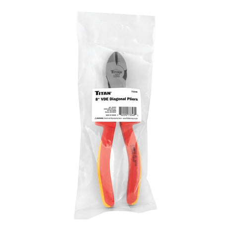 Titan 73348 8 in. Insulated Extended Diagonal Pliers Additional Image 1