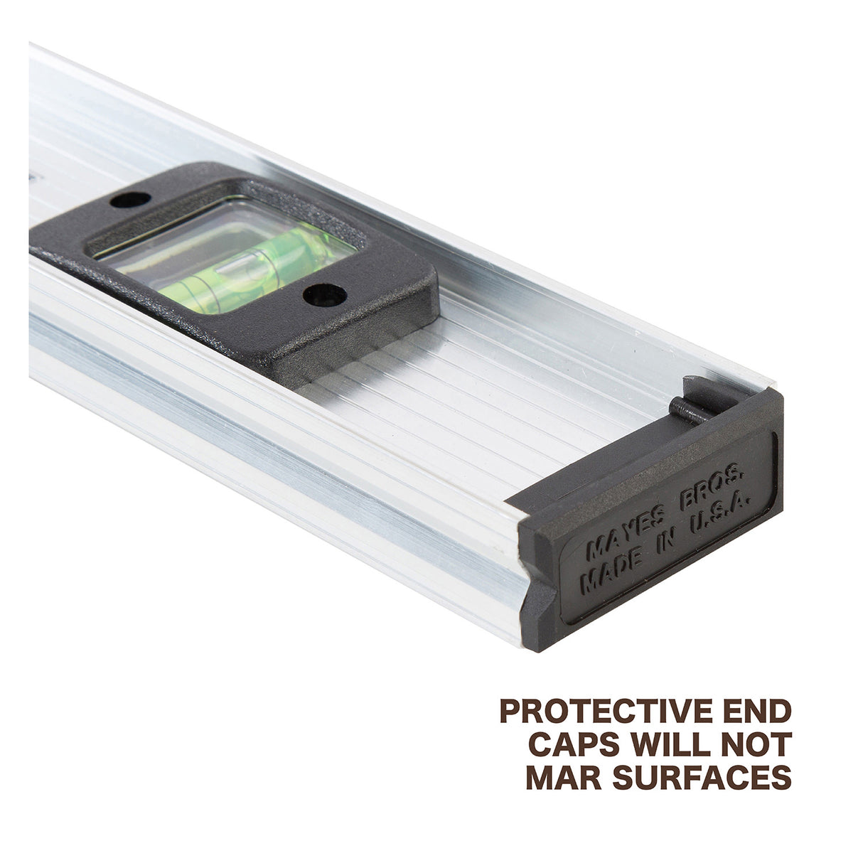 Mayes 10112 Aluminum I-Beam Level (24 Inch) Additional Image 2