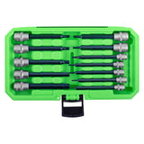 OEMTOOLS 23902 12 Piece SAE Magnetic Long Hex Bit Socket Set Additional Image 2