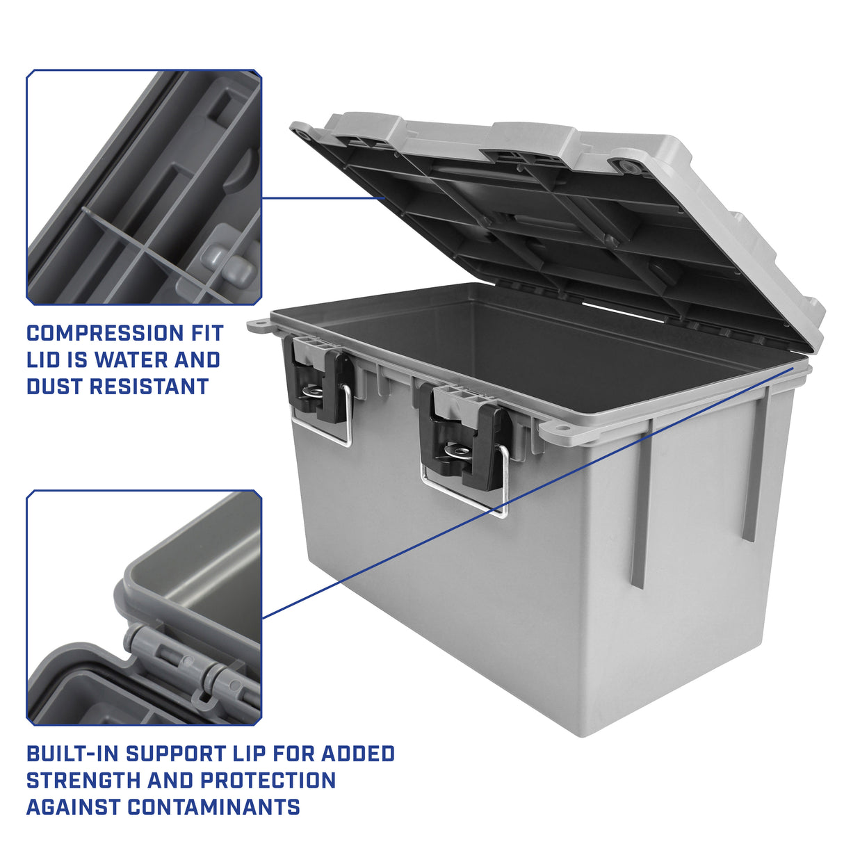 Sheffield 12766 4 PK XL Field Box Set - Gray Additional Image 3