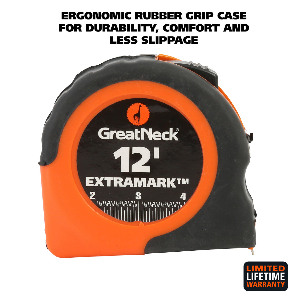 GreatNeck 95007 ExtraMark™ Tape Measure (12 Ft. x 5/8 Inch) Additional Image 1