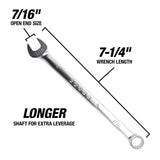 OEMTOOLS 22033 7/16 Inch Combination Wrench (SAE) Additional Image 2