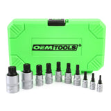 OEMTOOLS 23906 10 Piece 1/4in. Drive Magnetic Triple Square Bit Socket Set Main Image