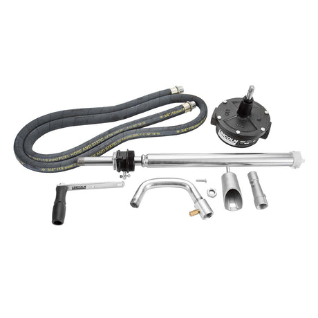 Lincoln Industrial 1387 Manual Rotary Fuel Pump with Hose for 55 Gallon Drums Additional Image 2