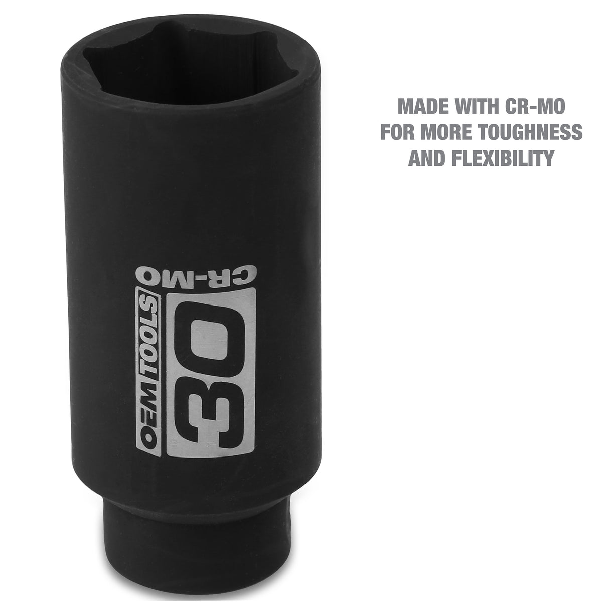 OEMTOOLS 25203 1/2 Inch Drive Axle Nut Socket (30 mm) Additional Image 2