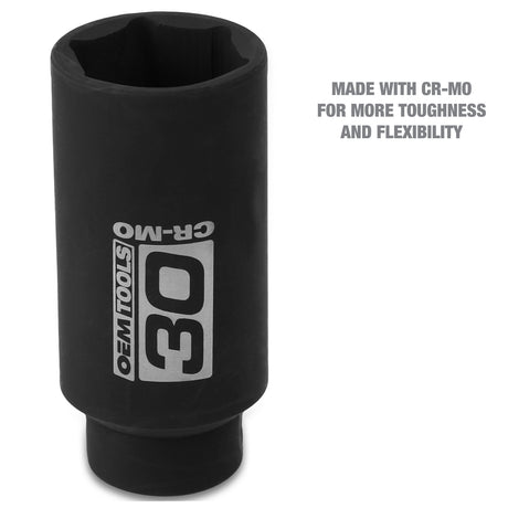 OEMTOOLS 25203 1/2 Inch Drive Axle Nut Socket (30 mm) Additional Image 2