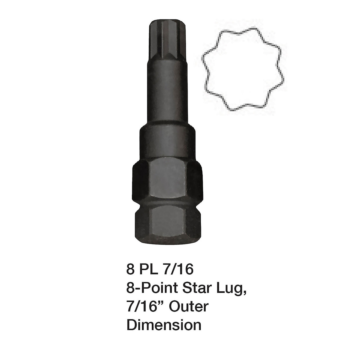 OEMTOOLS 24447O 8PL 7/16in. 8 Pt. Star Main Image