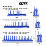OEMTOOLS 22237 6 Piece SAE and Metric Socket Tray Set (Red and Blue) Additional Image 8