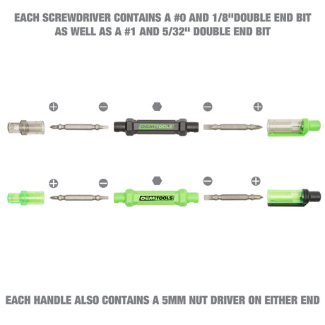 OEMTOOLS 22537 6 Way Pen Screwdrivers - 4 Pack Additional Image 4