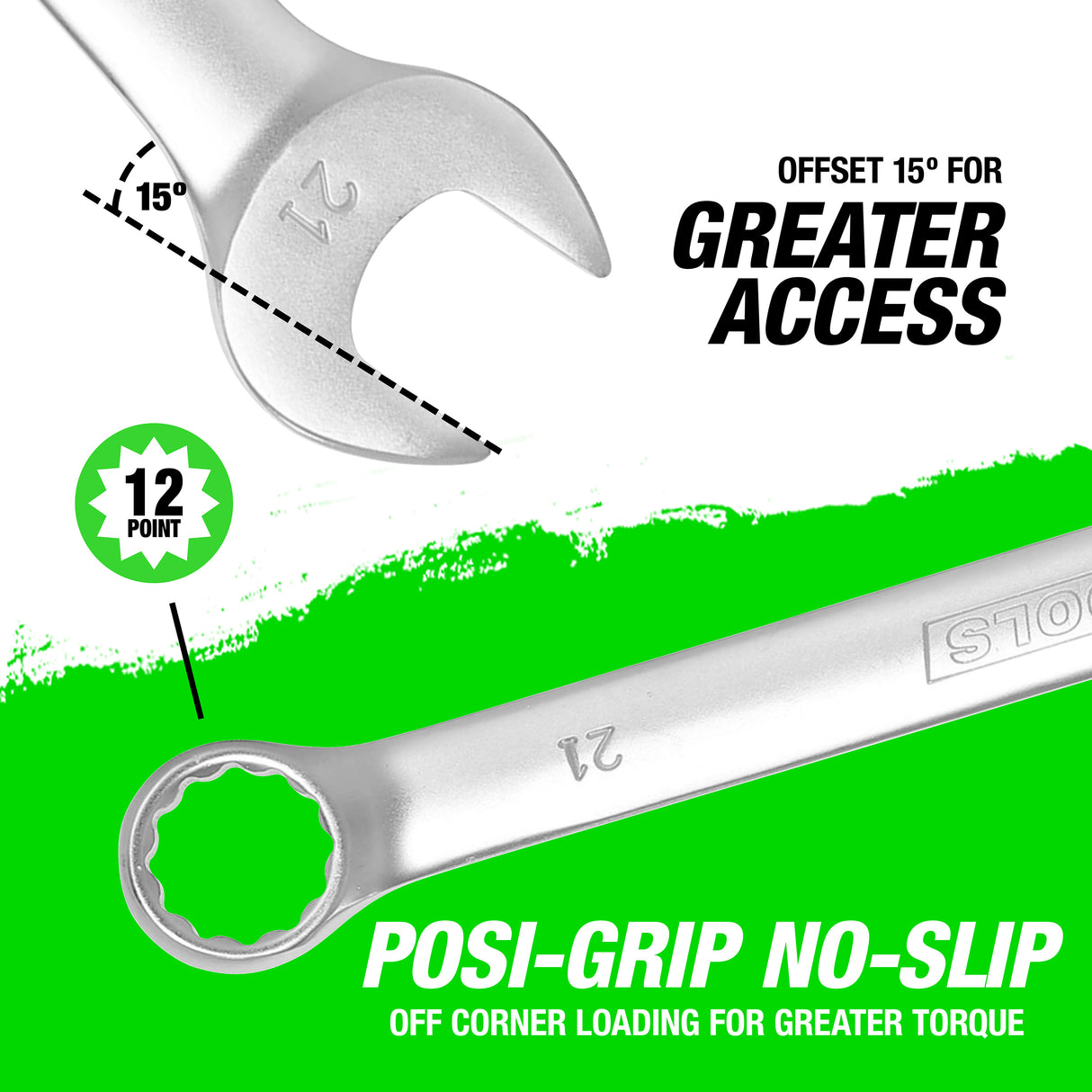 OEMTOOLS 22024 21 mm Combination Wrench (Metric) Additional Image 3