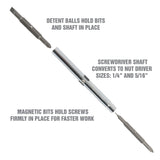 OEMTOOLS 22591 6-in-1 Screwdriver with Acetate Handle Additional Image 6