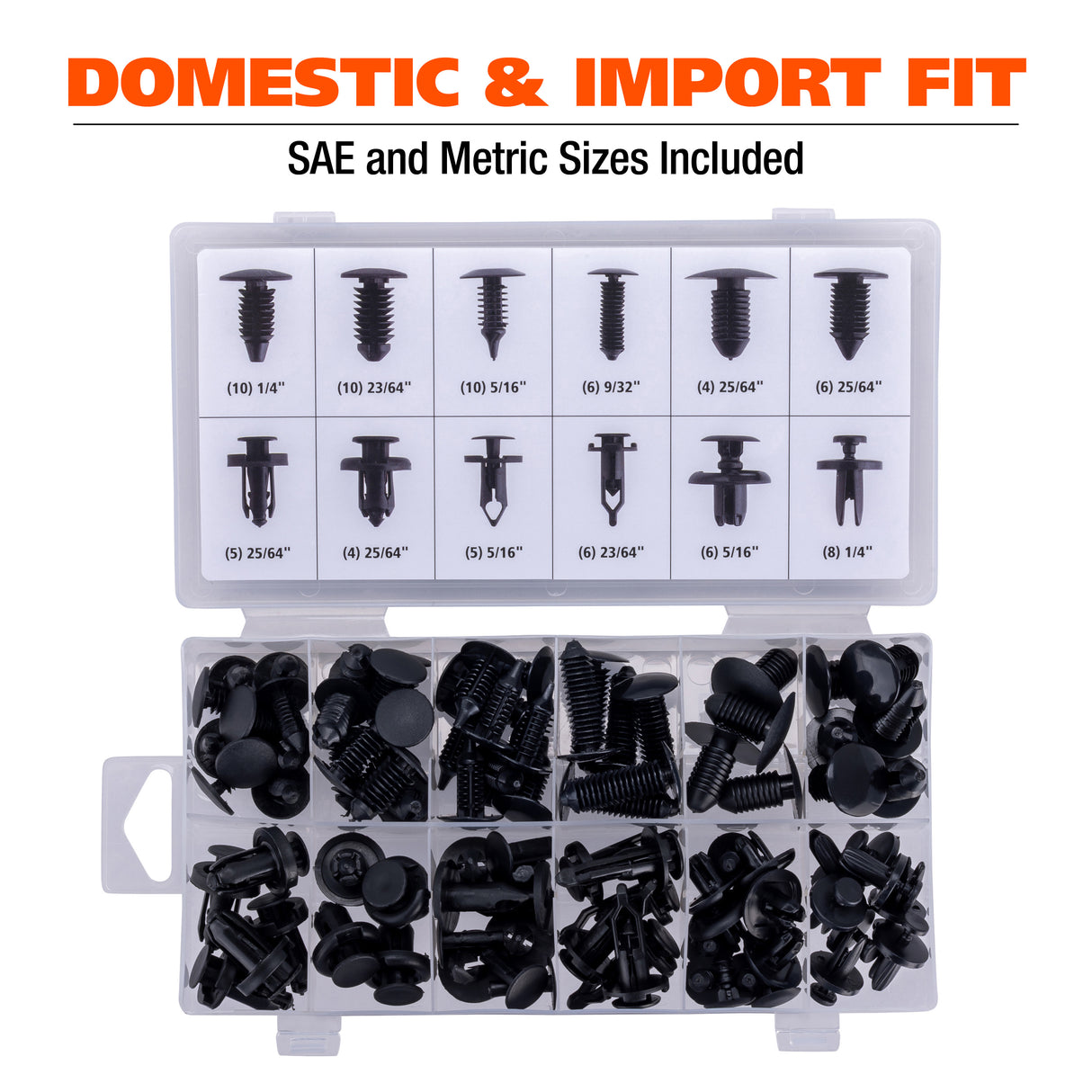 GreatNeck 68235 80-Piece Plastic Automotive Fastener Assortment Additional Image 5