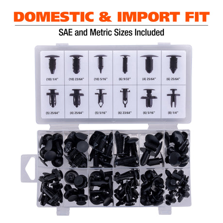 GreatNeck 68235 80-Piece Plastic Automotive Fastener Assortment Additional Image 5
