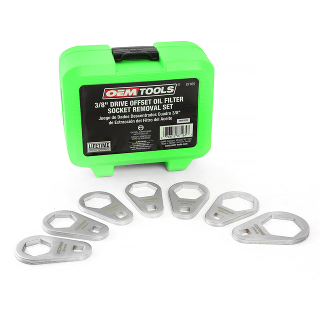 OEMTOOLS 87165 7-Piece 3/8-Inch Drive Offset Oil Filter Socket Removal Set Main Image