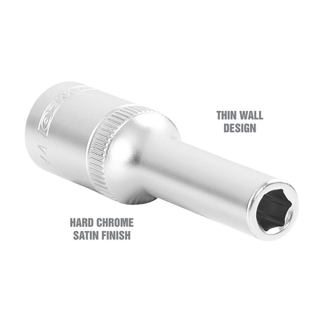 OEMTOOLS 22340 1/4 Inch 3/8 Inch Drive Deep Wall Socket Additional Image 2