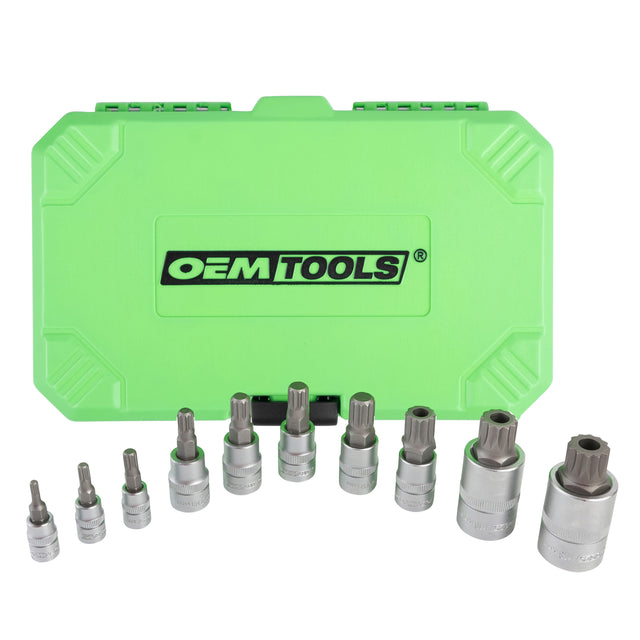 OEMTOOLS 22711 10 Piece Long Triple Square Bit Socket Set Main Image