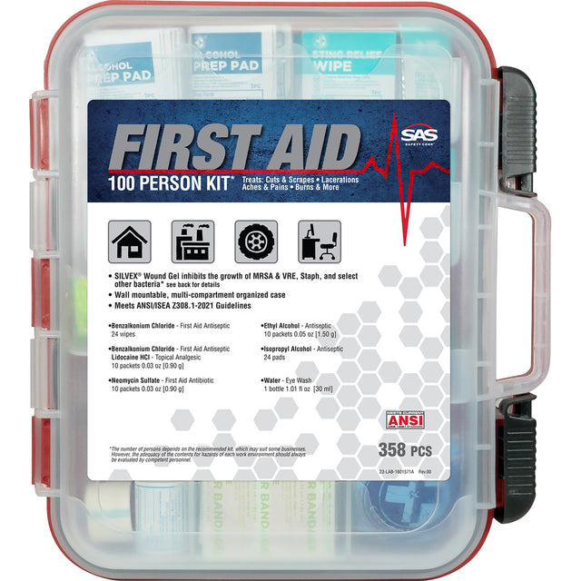 SAS Safety 6099-100 100-Person First Aid Kit Main Image