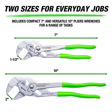 OEMTOOLS 22673 2-Piece Pliers Wrench Set Additional Image 1