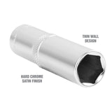 OEMTOOLS 22446 1/2 Inch Drive 6 Pt. Deep Wall Socket (16 mm) Additional Image 2
