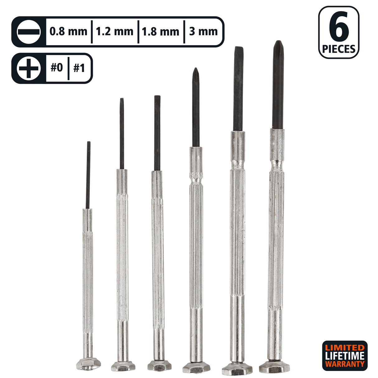 GreatNeck GP6C Precision Screwdriver Set (6 Piece) Additional Image 1