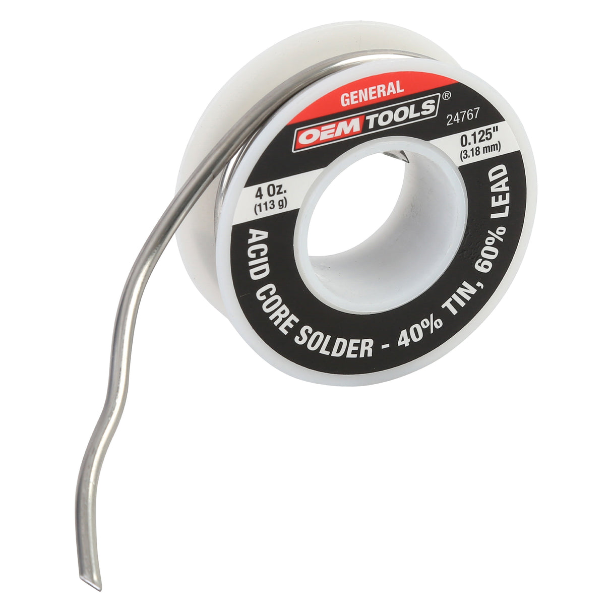 OEMTOOLS 24767 Acid Core Solder– 40% Tin, 60% Lead Main Image