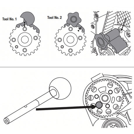 OEMTOOLS 27402 Engine Timing Tool Set for VAG Additional Image 4