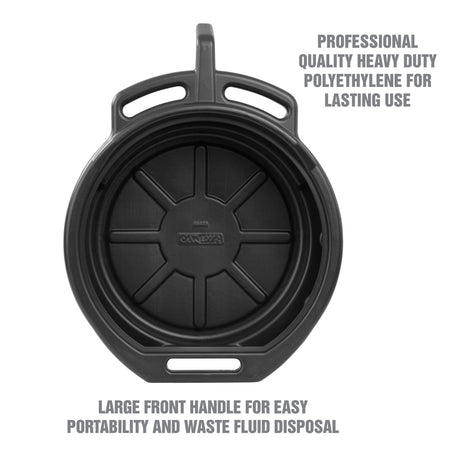 OEMTOOLS 87033 4 Gallon Oil Drain Pan - Black Additional Image 2