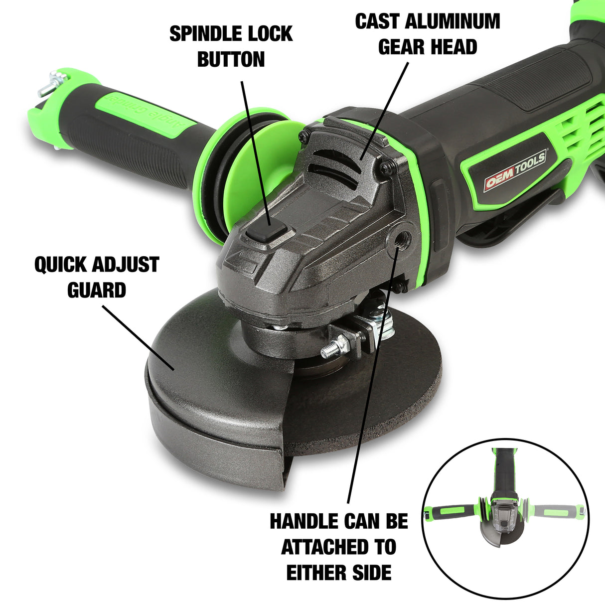 OEMTOOLS 24492 20V MAX* Li-ion Cordless Angle Grinder Additional Image 5