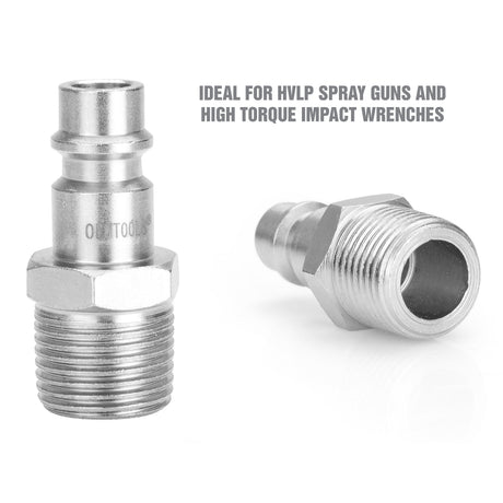 OEMTOOLS 26133 High Flow 7 Piece Coupler & Plug Kit, 1/4in. Body, 3/8in. NPT Additional Image 5