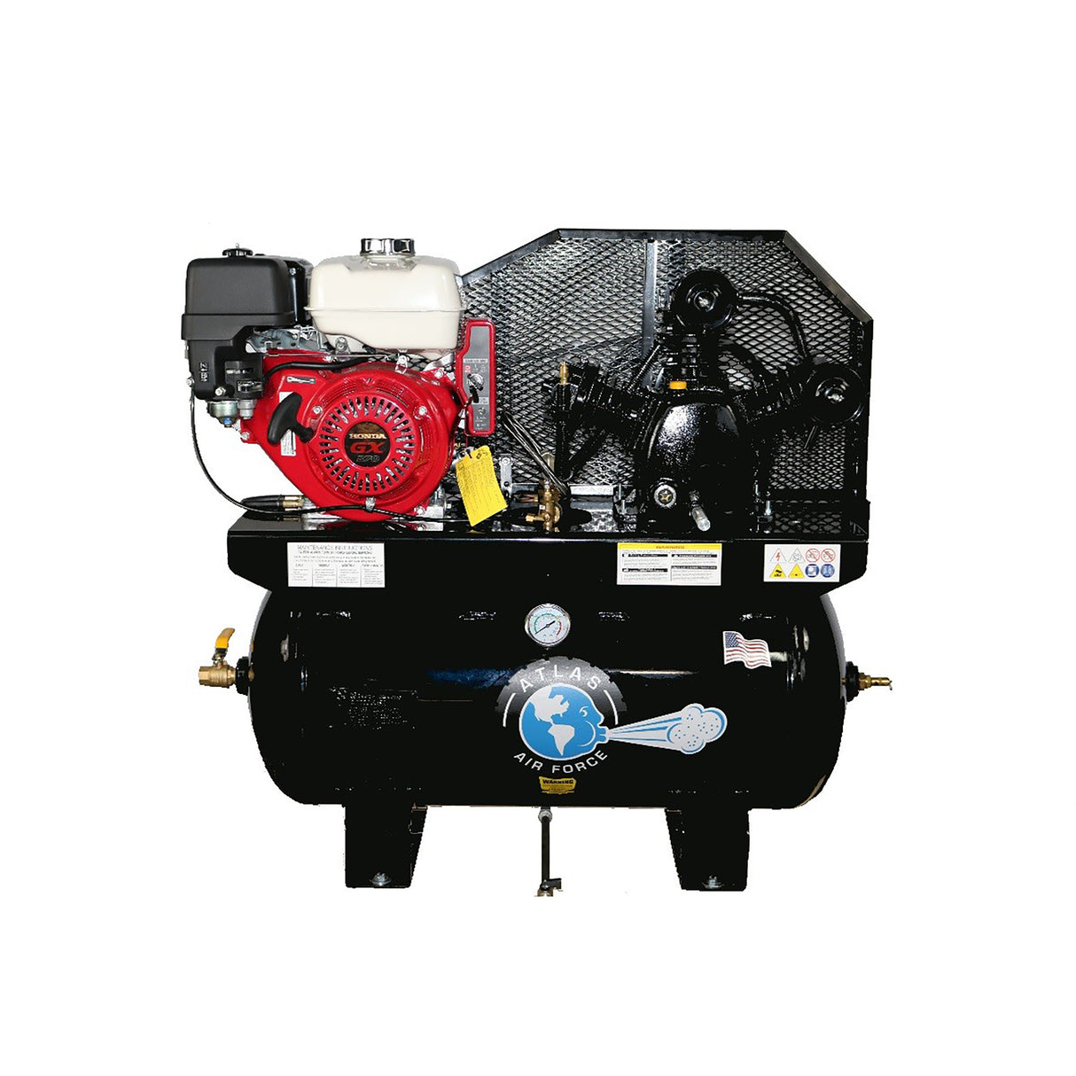 Atlas Equipment ATEMPAF9G-FPD 9HP 30 Gal. Gas Air Compressor with Honda Motor Main Image