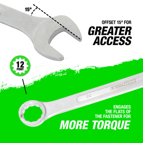 OEMTOOLS 22129 32 mm Jumbo Combination Wrench Additional Image 3