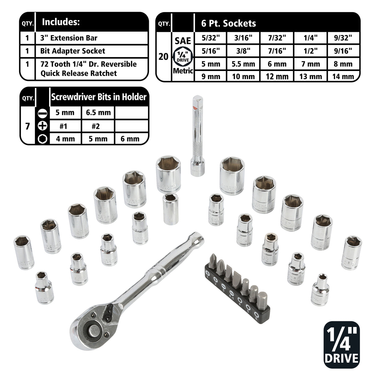 GreatNeck 73803 Mechanics Tool Set Additional Image 3
