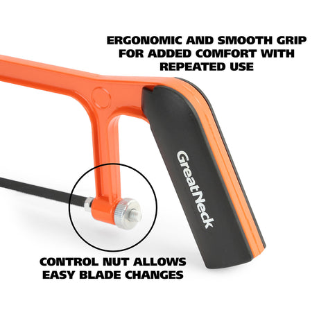 GreatNeck JHSC Aluminum Junior Hacksaw (6 Inch) Additional Image 3