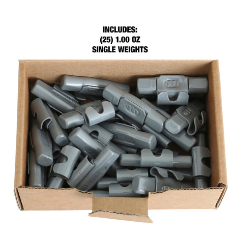 OEMTOOLS 23256 1.00 Oz. T Style Steel Wheel Weight - 1 Box of 25 Additional Image 4