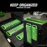 OEMTOOLS 23118 Portable Magnetic Socket Organizer 1/2in. Drive - Green Additional Image 2