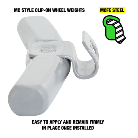 OEMTOOLS 23263 3.0 oz. MC Style Steel Wheel Weight - 1 Box of 25 Additional Image 2