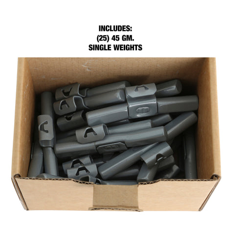OEMTOOLS 23274 45 gm. FN Style Steel Wheel Weight - 1 Box of 25 Additional Image 4