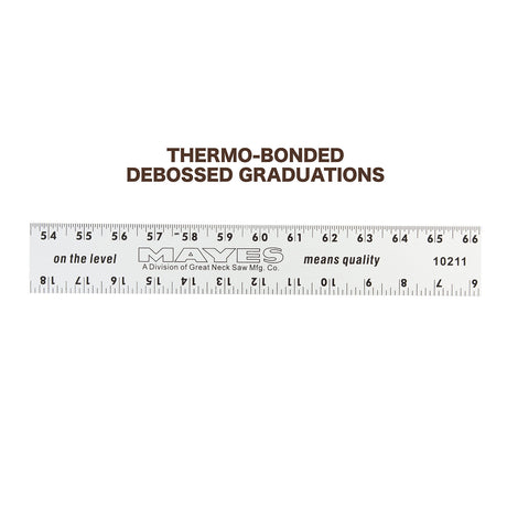 Mayes 10211 Aluminum Straight Edge Ruler (72 x 2 Inch) Additional Image 4